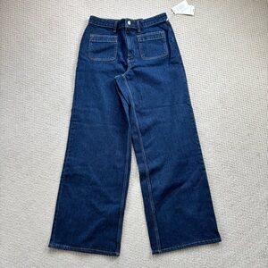 Free Assembly Wide Leg Dark Wash Denim jeans